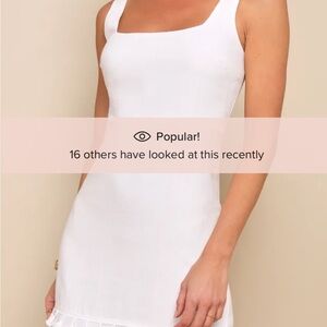 NWT Feel the Sunshine White Tassel Mini Dress